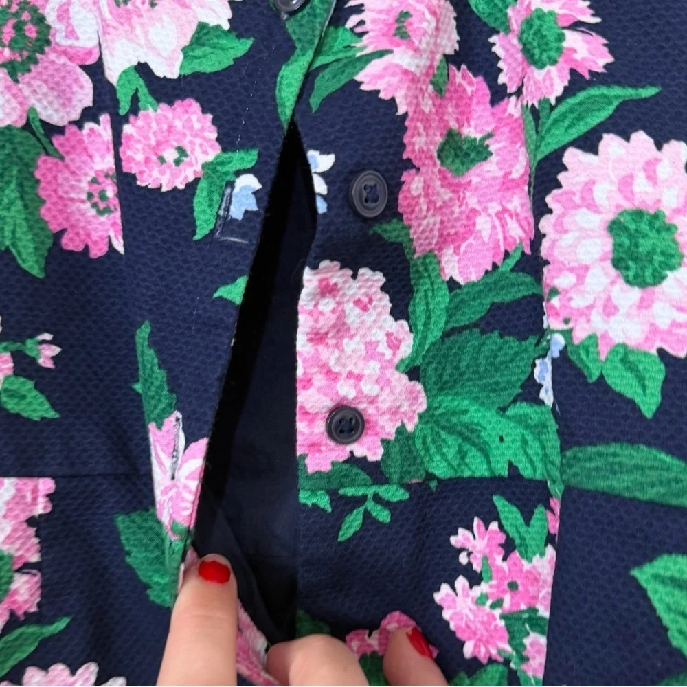 Janie and Jack Merchant Marine Floral Pique Romper SIZE 4